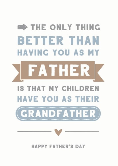 Father's Day card for Grandad created by Cloud 9 Design