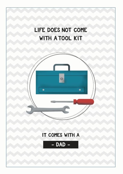 Dad is your toolkit card created by Cloud 9 Design