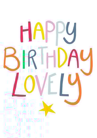 Happy birthday lovely birthday card created by Ink & Etch