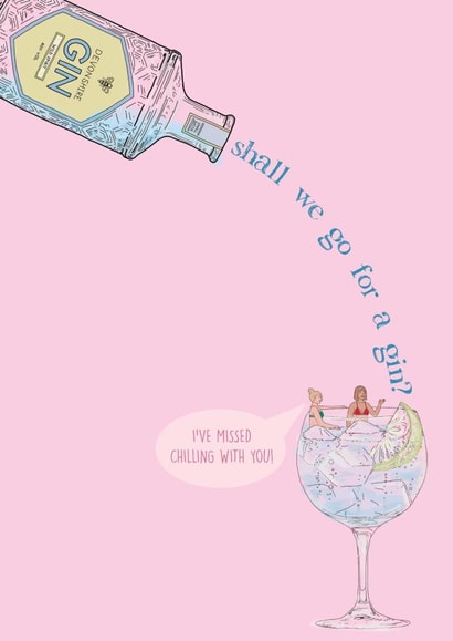 Best Gin Drinking Friend Card created by LAYERS DESIGNS