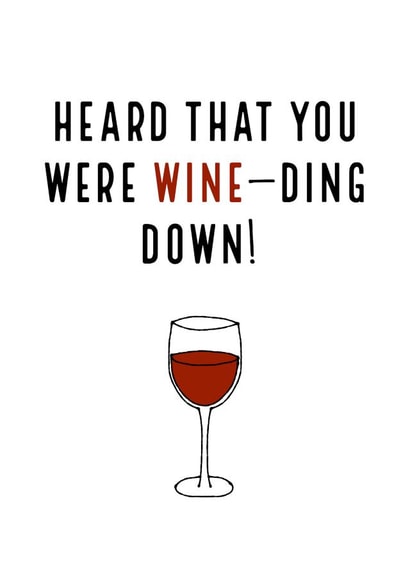 Winding Down Wine Retirement created by C+C Cards