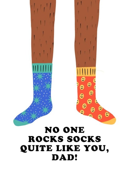 Funky Socks Fathers Day Card created by Charly Clements