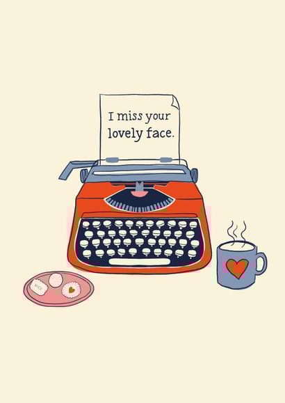 I Miss Your Lovely Face created by Jessie Maeve Studio