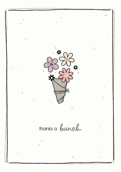 Thanks a bunch flower card created by Cloud 9 Design