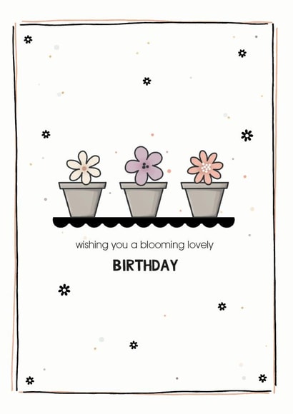 Blooming lovely birthday card created by Cloud 9 Design