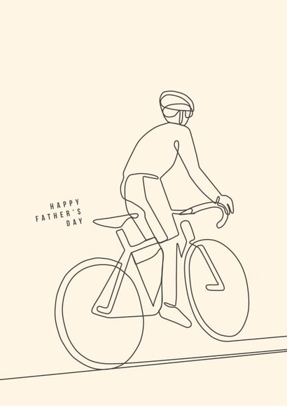 Father's Day cycling card - It's the simple things created by The Sunday Cyclist