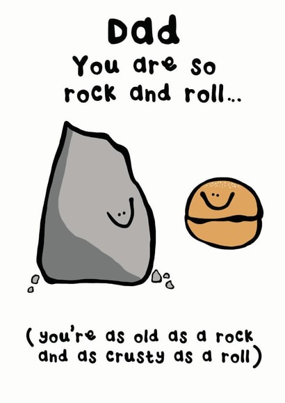 Rock and Roll Dad fathers day card created by Peas-in-a-Pod