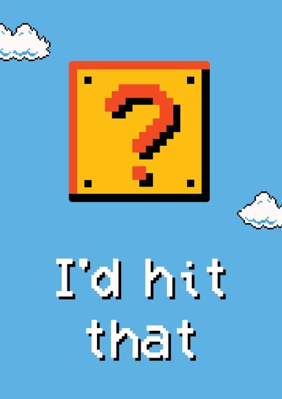 I'd hit that Funny Geeky Anniversary Card created by This is Awesome