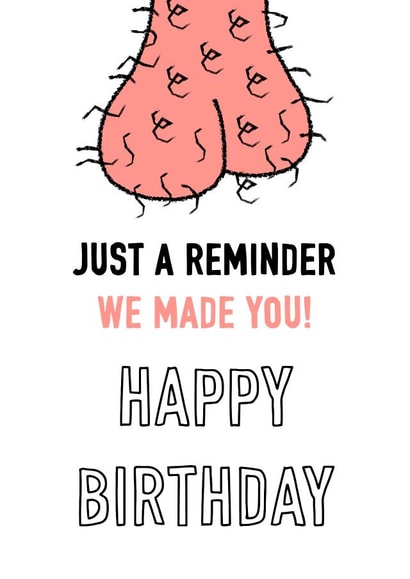 Happy birthday balls card created by Adam Regester