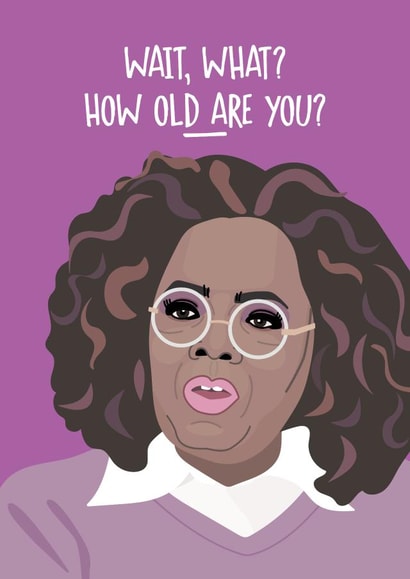Oprah Birthday Card created by @veryarshshop
