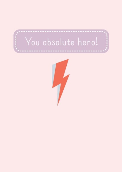 David Bowie absolute hero card created by ashleigh brown