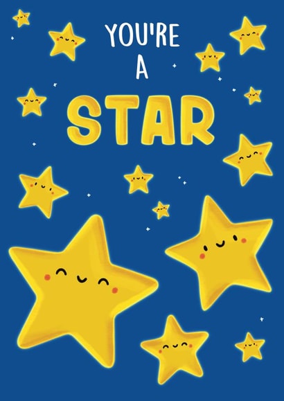 You're A Star Card created by Sophie Kent Illustration