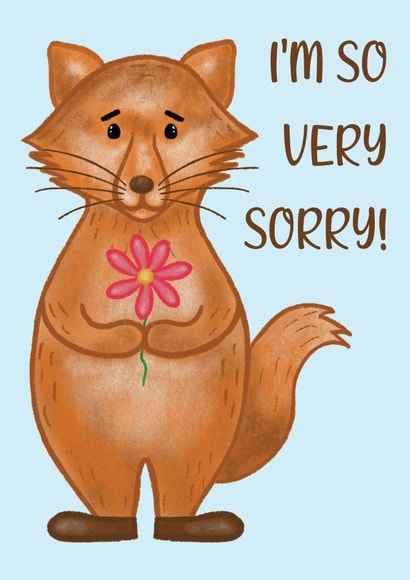 Sorry Fox created by Juliana Costa