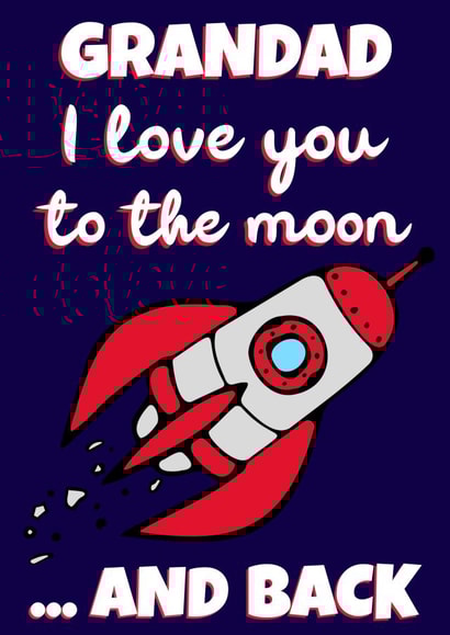 Space Themed Father’s Day/Appreciation Card for Grandad created by Evezee