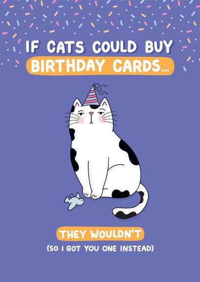Funny Grumpy Cat Birthday Card created by Inky in the Wild