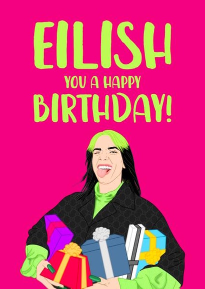 Billie Eilish Birthday Card | thortful