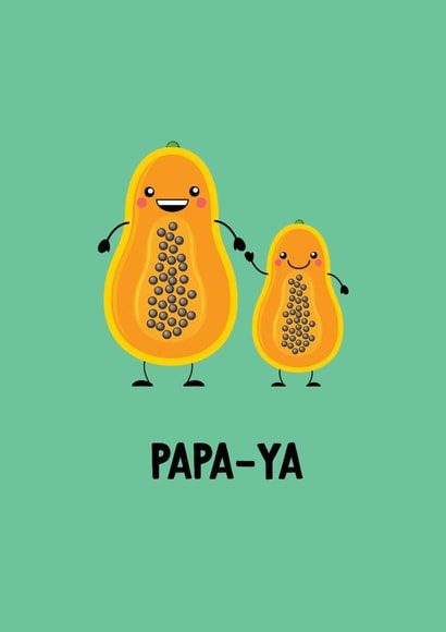 Papa-Ya fathers day card created by Paper Jungle