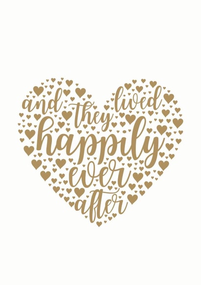 Couple card, and they lived happily ever after created by Ellie's Little Studio