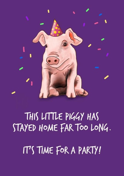 This Little Piggy Birthday Card created by Sassy Sarah