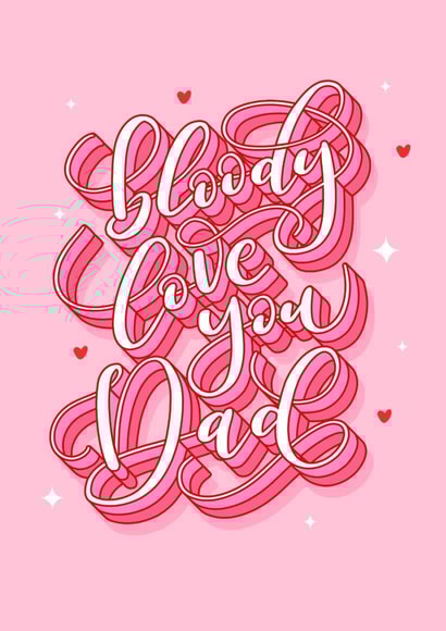 Love You Dad Father's Day Card created by Dottie's Paper Co.