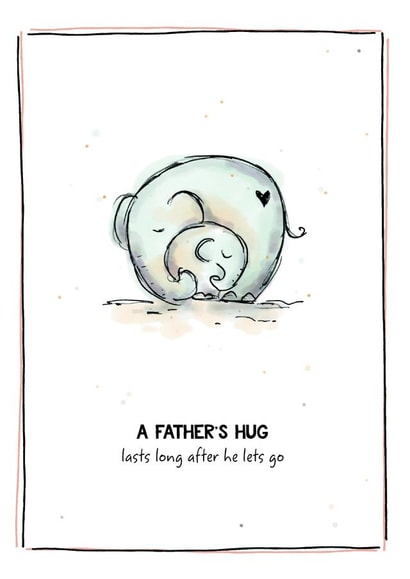A father's hug card created by Cloud 9 Design