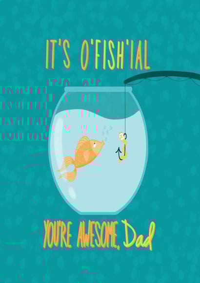 It's ofishial happy father's day card created by Spring of colors