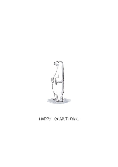 Polar Bear Birthday Card created by RossJDesigns