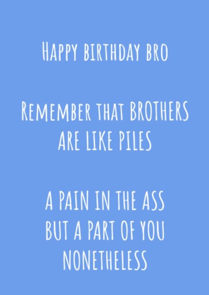 Happy Birthday Brother Card created by Jonesy Cards