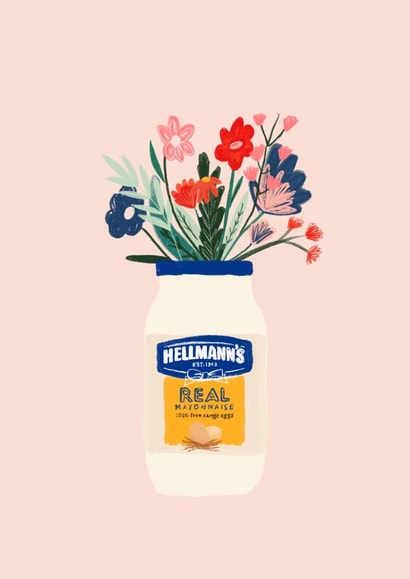 Mayonnaise  Flower Bouquet created by Alice Clarke