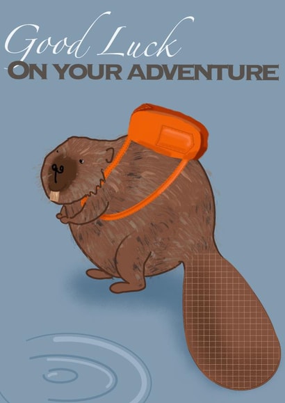 Beaver adventure Card created by Aphra Art