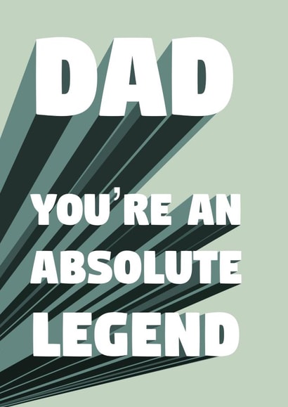 Absolute legend Father’s Day card created by The Girl Next Draw Cards