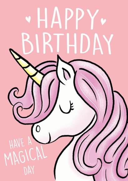 Unicorn Birthday card created by Trudles Doodles Handmade