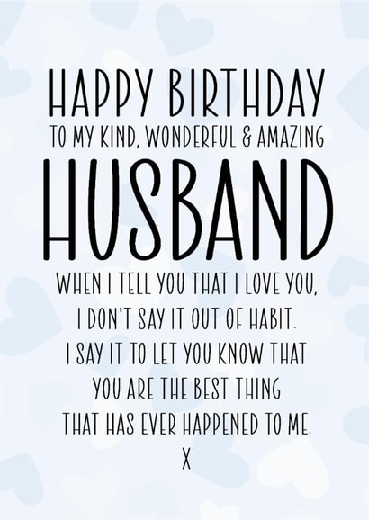 Birthday Card for Husband – Best Thing That Happened to Me created by RK Designs