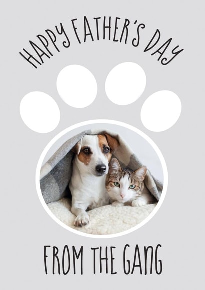 pets PC Father's Day Personalised Photo Card 30800 created by Love Lila Photography