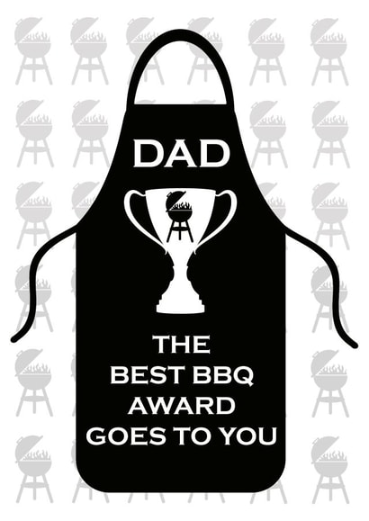 Best BBQ Award Father's Day Card created by Simply Nix