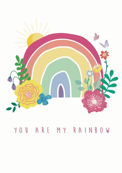 You Are My Rainbow Card created by HelenFaerieArt