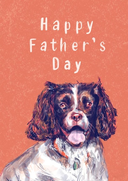Spaniel Father’s Day card from the dog created by Envy Row