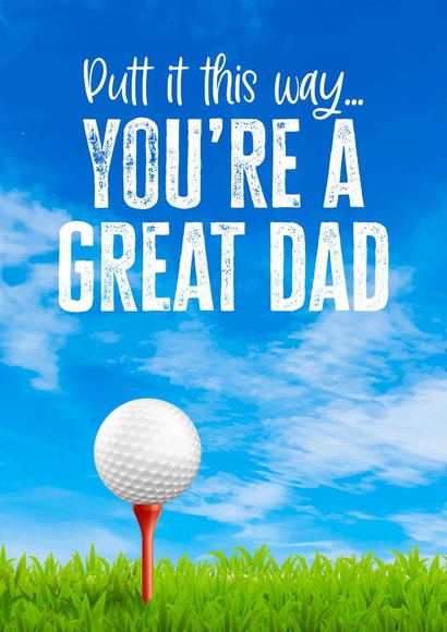 Father's Day golf-themed card created by Prints With Personality