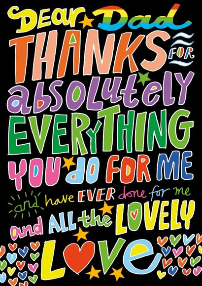 Thankful Father's Day card created by Dave Sutton