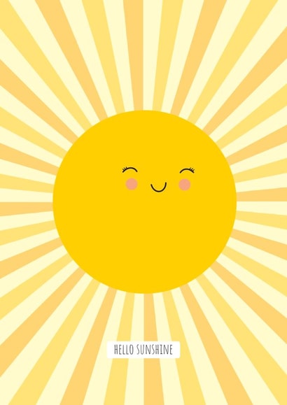 Hello Sunshine Card created by Suzanne Brearley Design