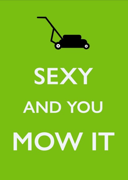 A card for sexy gardeners everywhere! created by PEA GREEN PRINTS