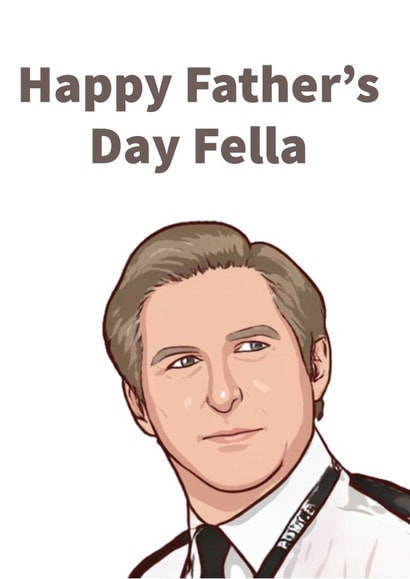 Father's Day Fella, Line of Duty Father's Day Card created by Rose Griffths