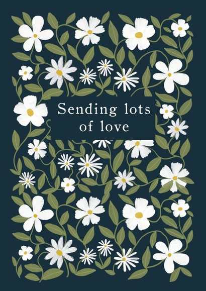 Sending lots of love Sympathy card created by Hannah Owen Illustrates