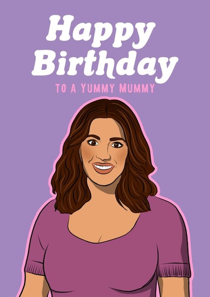 Funny Birthday Card - Nigella Lawson - Yummy Mummy created by Foggish