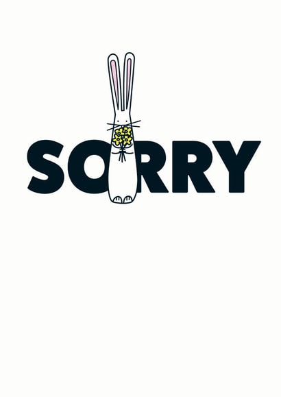 Sorry Rabbit Card created by Hoppy Bunnies