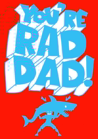 You're Rad Dad fathers day card created by Studio Beastly.