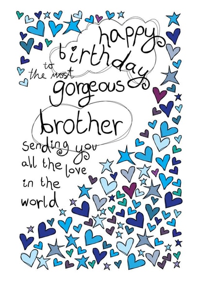 Gorgeous Brother, Birthday Card created by Paperlicious