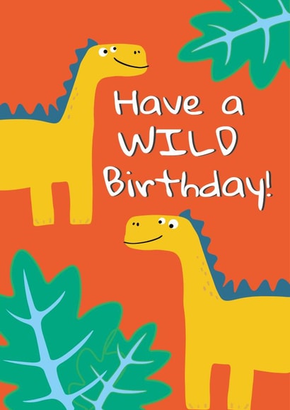 Wild Dinosaur Birthday Card created by Cardigan Designs 