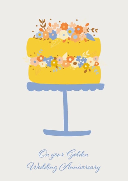 Golden Wedding Anniversary created by Sazerelli Designs