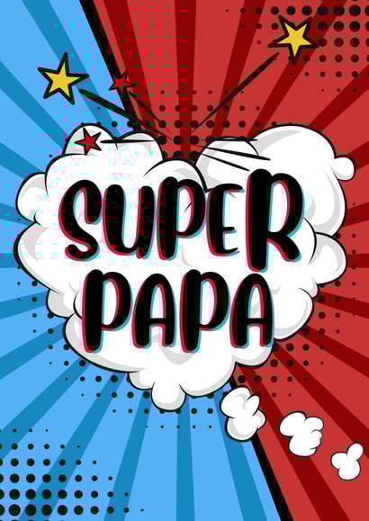 Superman Father’s Day card created by Paper Wishes Co